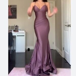 Jessica Angel Dress Style 338 in color Champagne Prom Wedding Formal Party NWOT